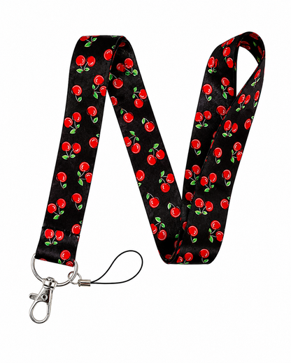 Cherry Schlüsselband - Handy-Anhänger mit Kirschen