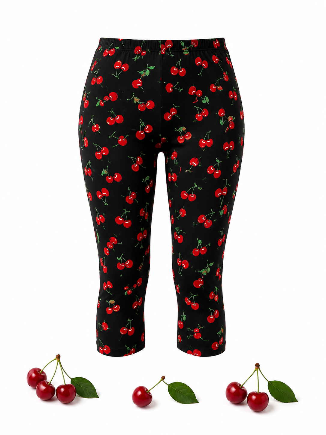 Cherry Leggings - 3/4 Hose mit Kirschen