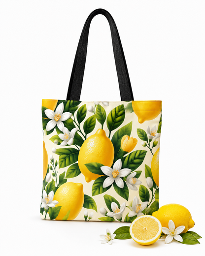 Lemon Shopping Bag - Henkeltasche mit Zitronen