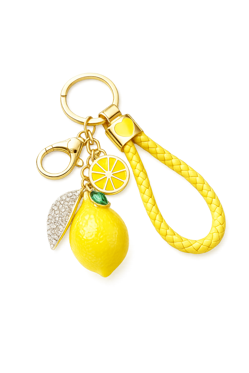 Lemon Taschendeko und Schlüsselanhänger mit Zitrone