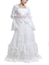 Gothic Brautkleid weiß