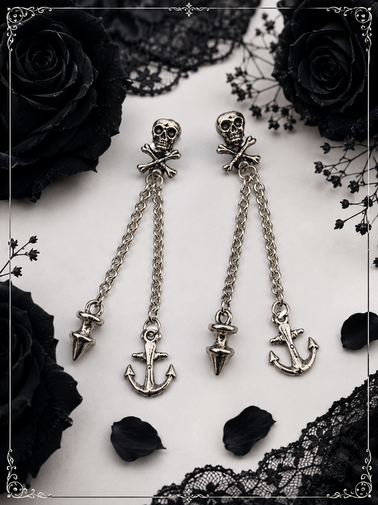 Ohrringe Anker & Lot - lange Gothic Ohrhänger