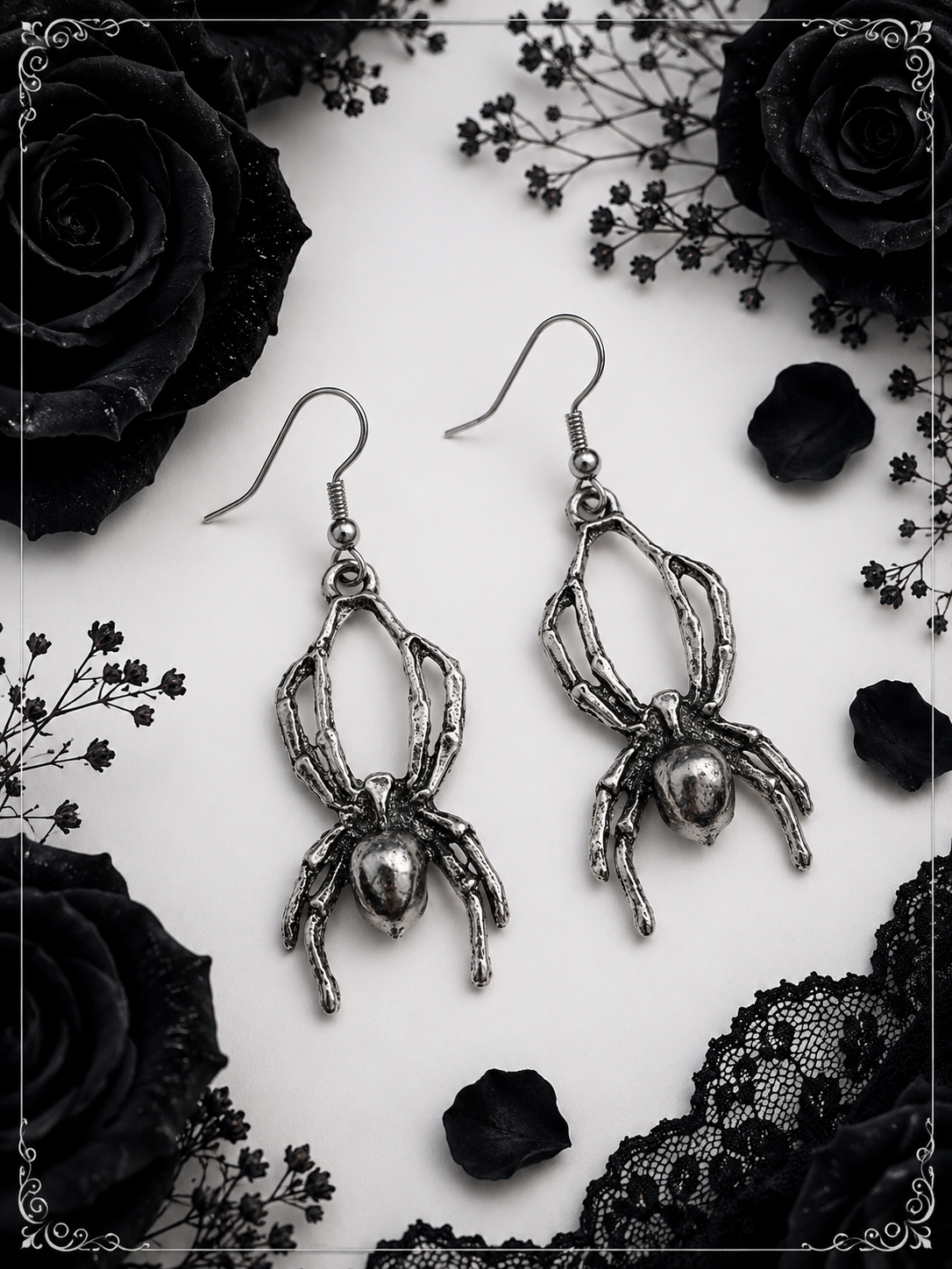 Ohrringe Spider - Gothic Ohrringe mit Spinnen