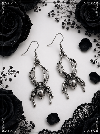 Ohrringe Spider - Gothic Ohrringe mit Spinnen