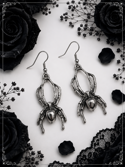 Ohrringe Spider - Gothic Ohrringe mit Spinnen