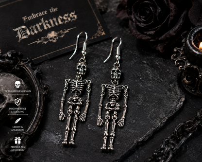 Ohrringe Skelett im Gothic Style