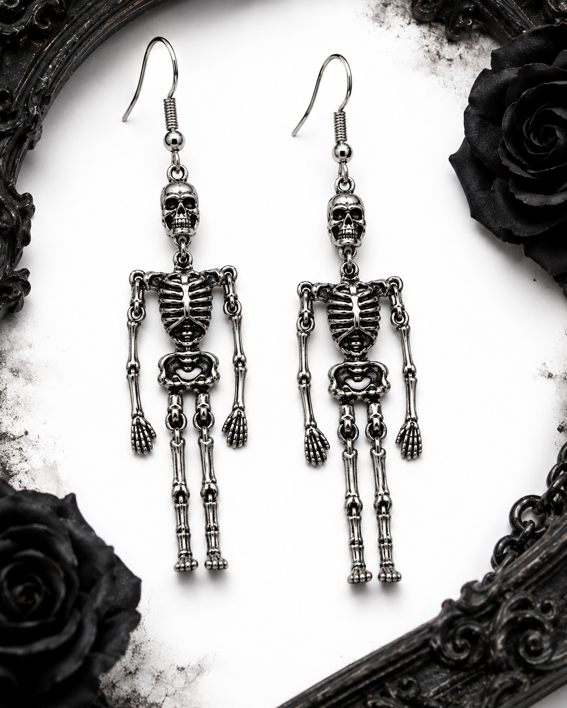 Ohrringe Skelett im Gothic Style
