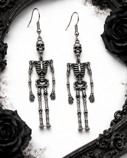 Ohrringe Skelett im Gothic Style