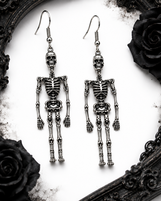 Ohrringe Skelett im Gothic Style