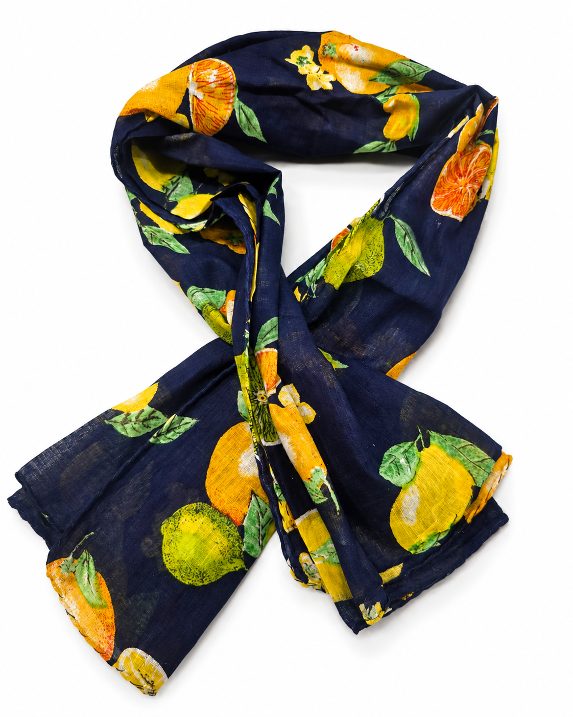 Baumwolltuch Lemon - Halstuch mit Zitronen