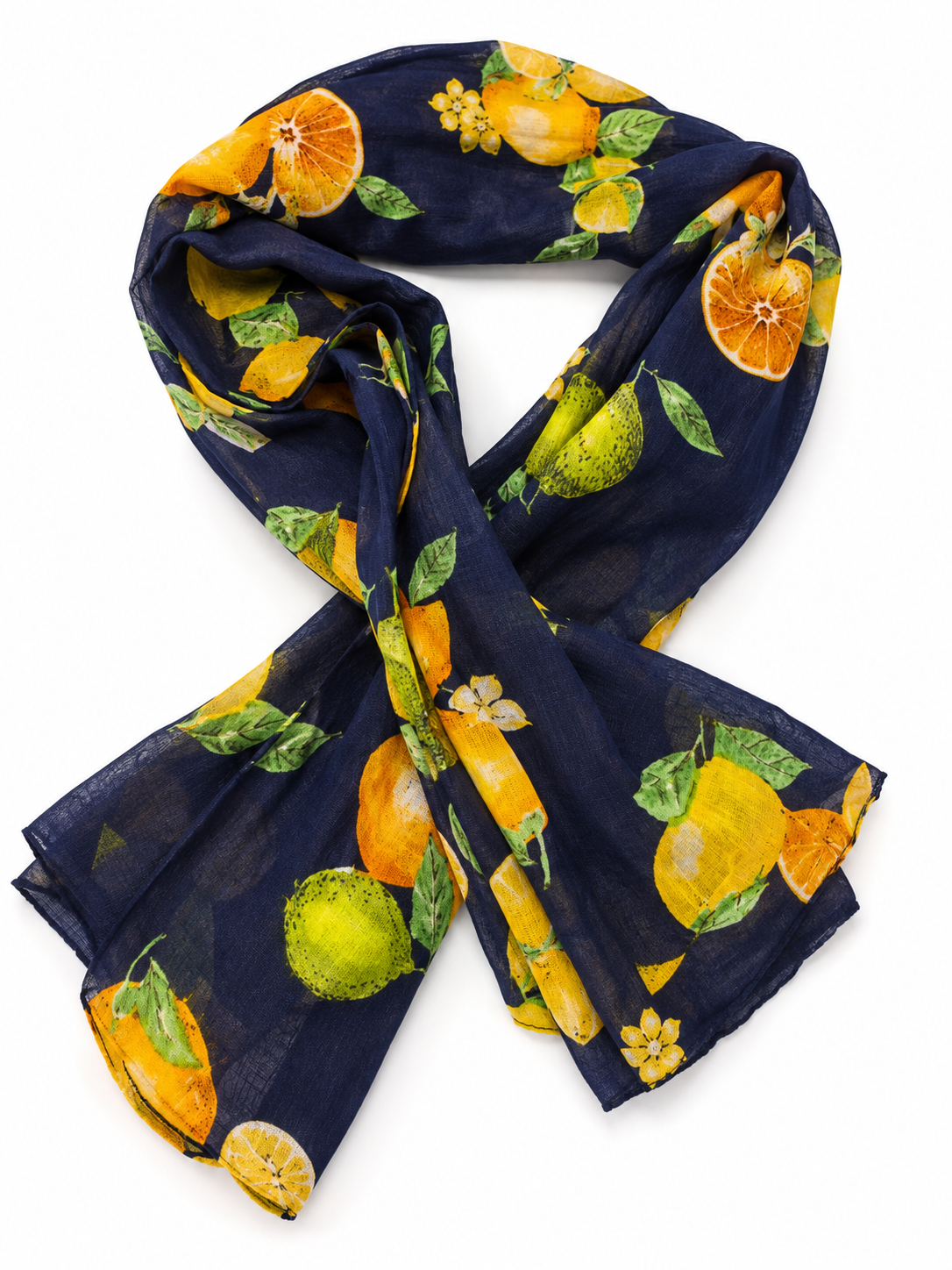 Baumwolltuch Lemon - Halstuch mit Zitronen