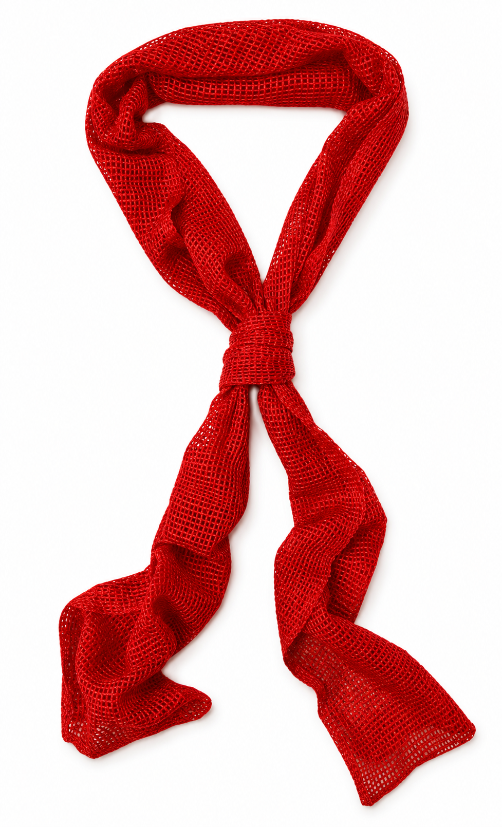Haartuch Netz-Schal in rot