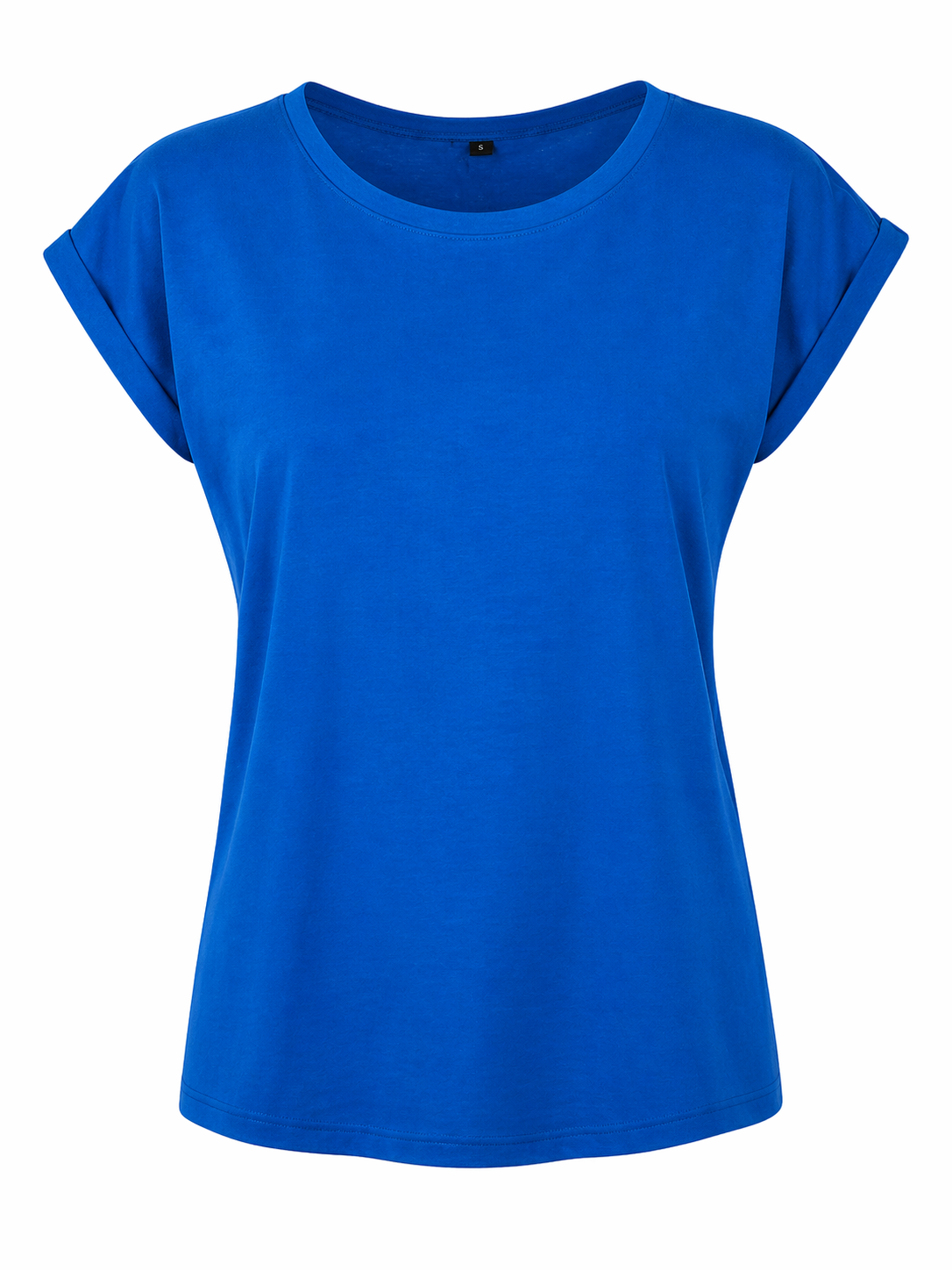 Extended Shoulder Basic Shirt bright blue
