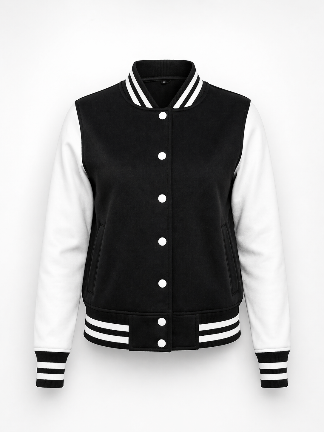 Varsity Jacket College Jacke unisex schwarz-weiß