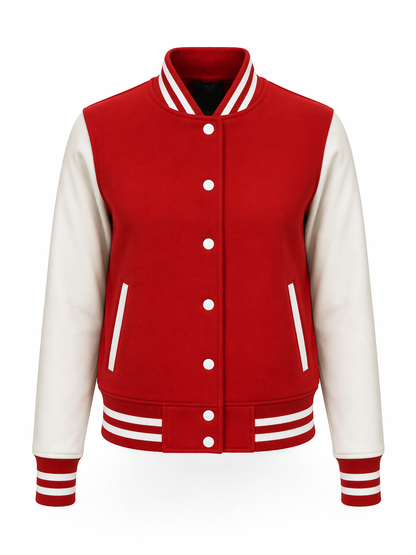 Varsity Jacke College Jacke unisex fire red-white