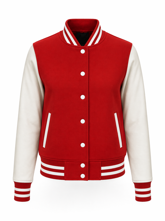 Varsity Jacke College Jacke unisex fire red-white