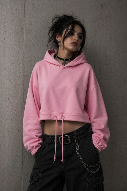 Oversize Cropped Hoodie