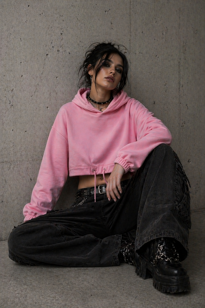 Oversize Cropped Hoodie