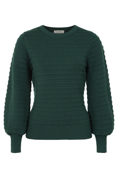 Carla July Jumper green – Banned Retro Modelansicht