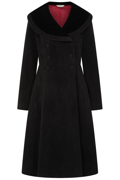 Clotilde Coat black – Modelansicht