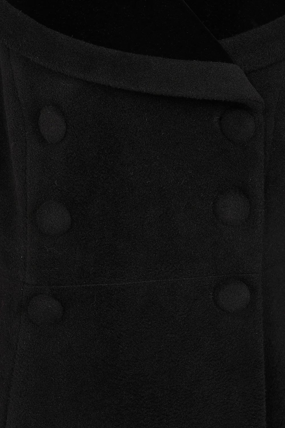 Clotilde Coat black – Detailansicht