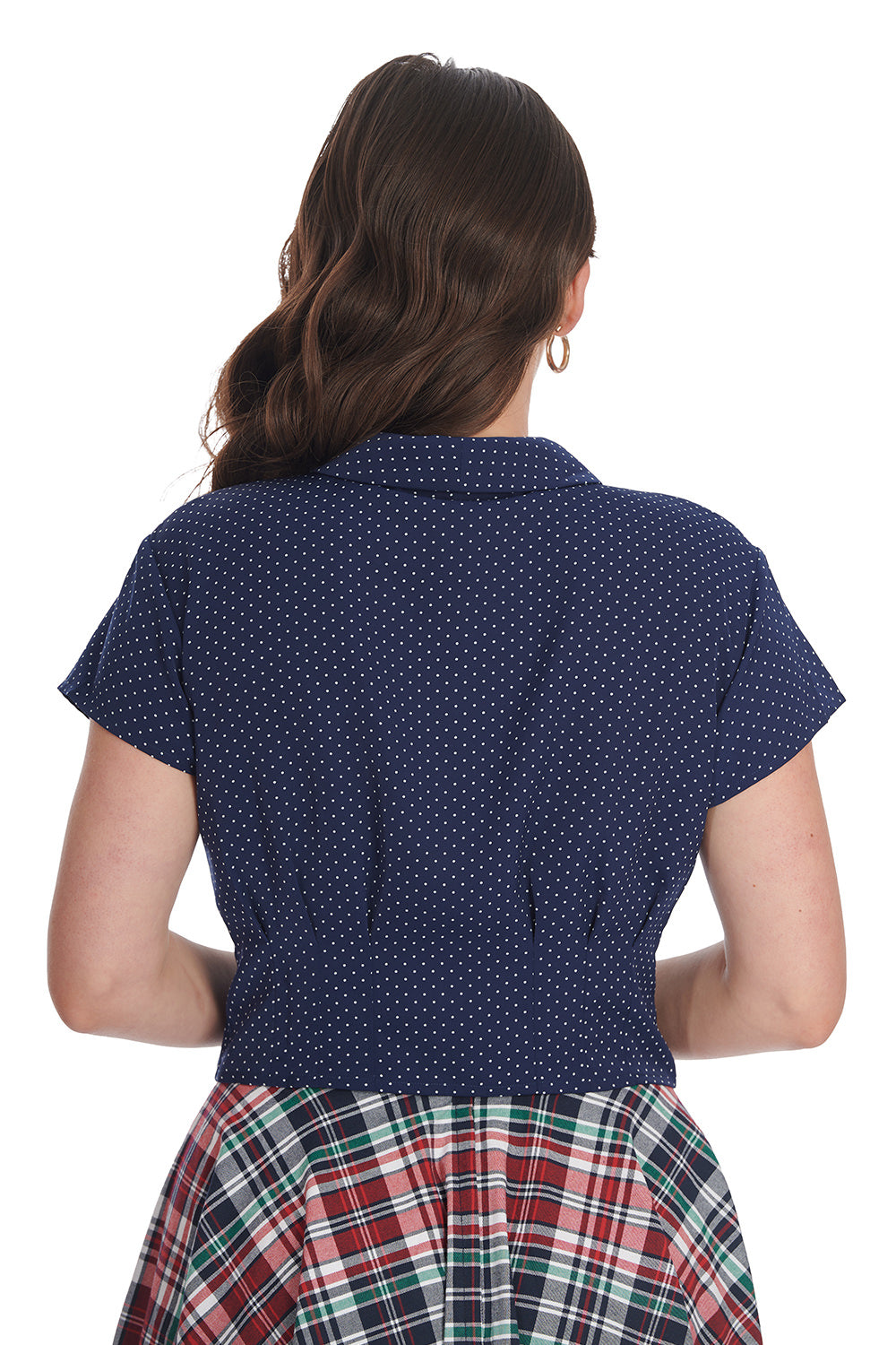 Garden Spot Bluse navy