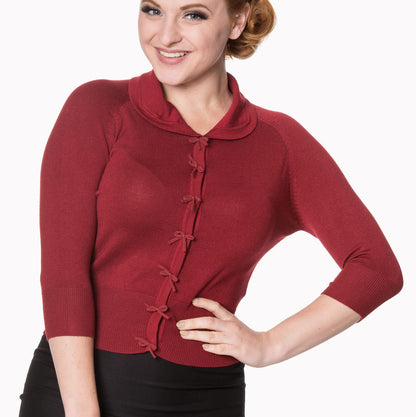 April Cardigan burgundy