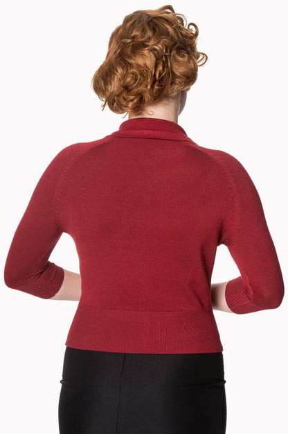 April Cardigan burgundy