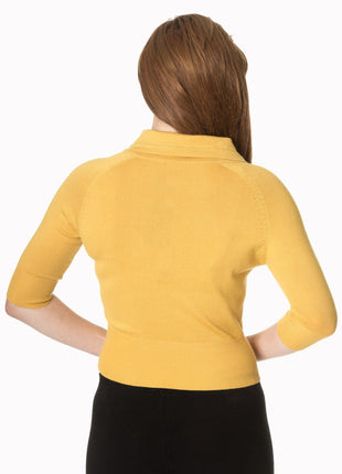April Cardigan mustard