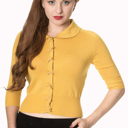 April Cardigan mustard
