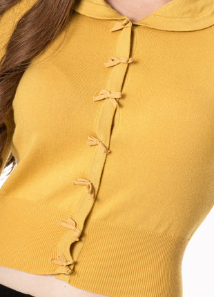 April Cardigan mustard