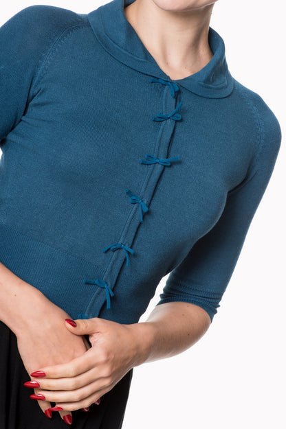 April Cardigan teal