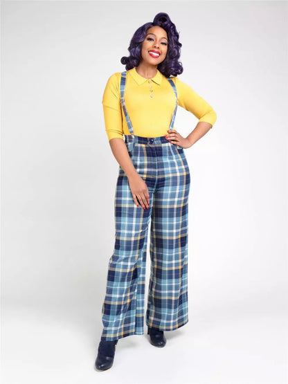 Glinda Blue Check Hose