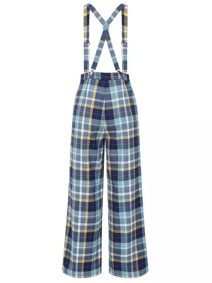 Glinda Blue Check Hose