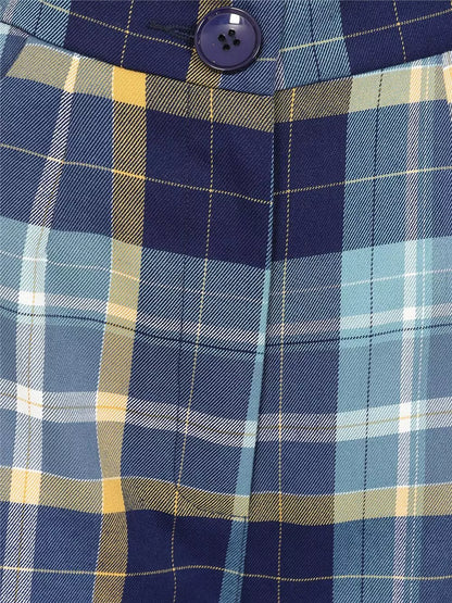 Glinda Blue Check Hose