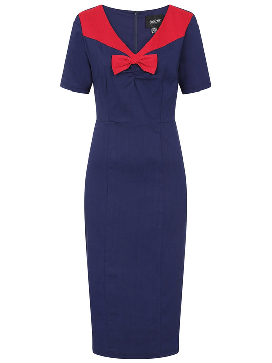 Margret Pencil Dress navy