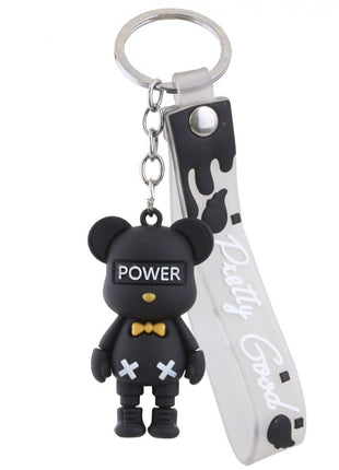 Schlüsselanhänger Taschendeko Black Power Teddy