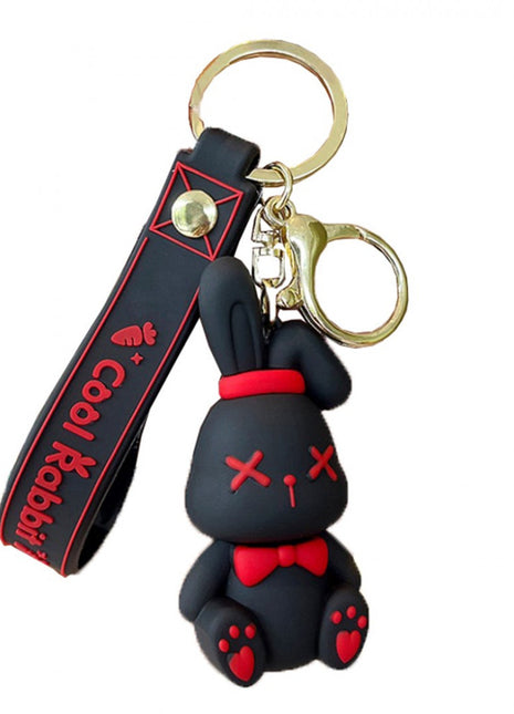 Schlüsselanhänger Taschendeko Black Bunny