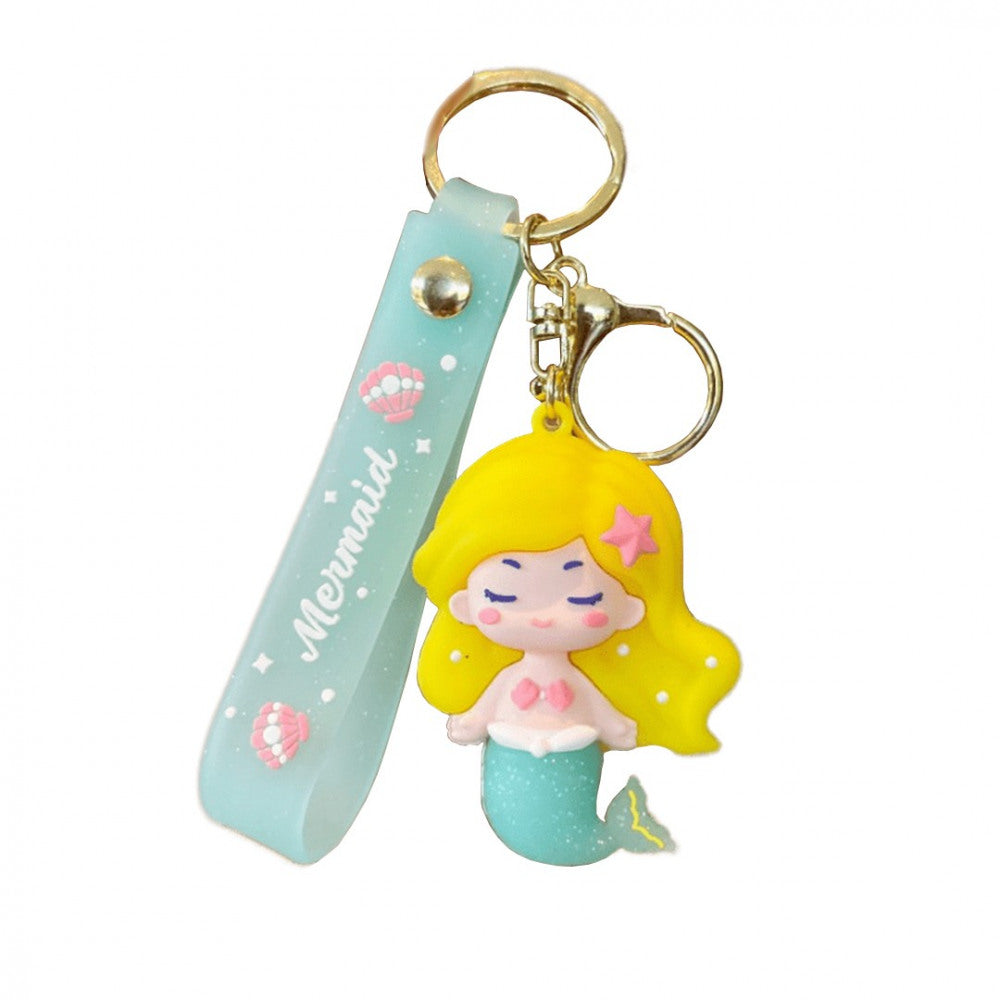 Schlüsselanhänger Taschendeko Mermaid gelb