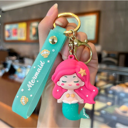 Schlüsselanhänger Taschendeko Mermaid pink