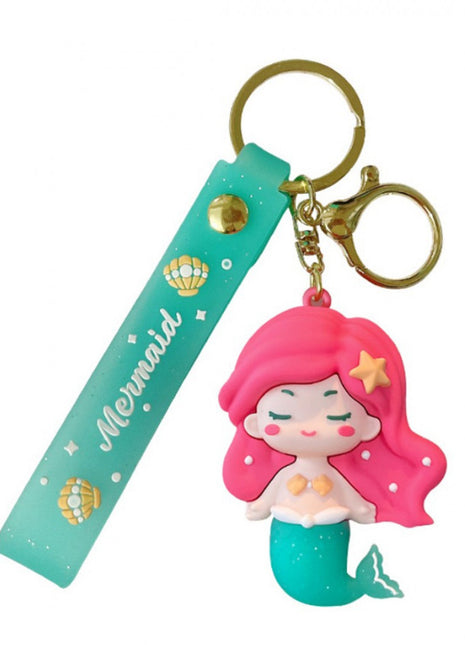 Schlüsselanhänger Taschendeko Mermaid pink