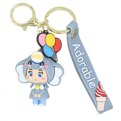 Schlüsselanhänger Taschendeko Girly Elefant