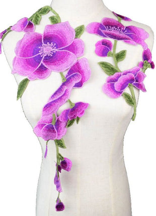Patch Violet Flower 33cm