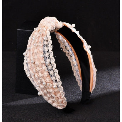 Vintage 20s Haarreif Perlen ivory