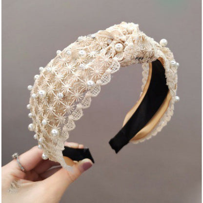 Vintage 20s Haarreif Perlen ivory