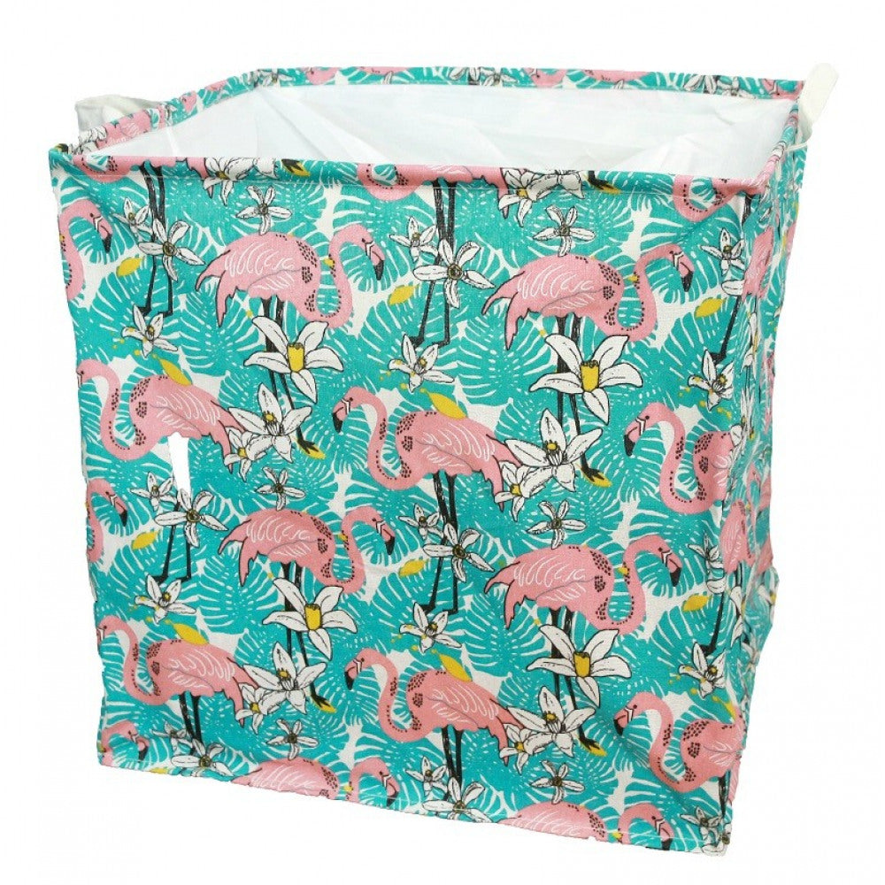 Flamingo Wäsche- Spielzeugkorb