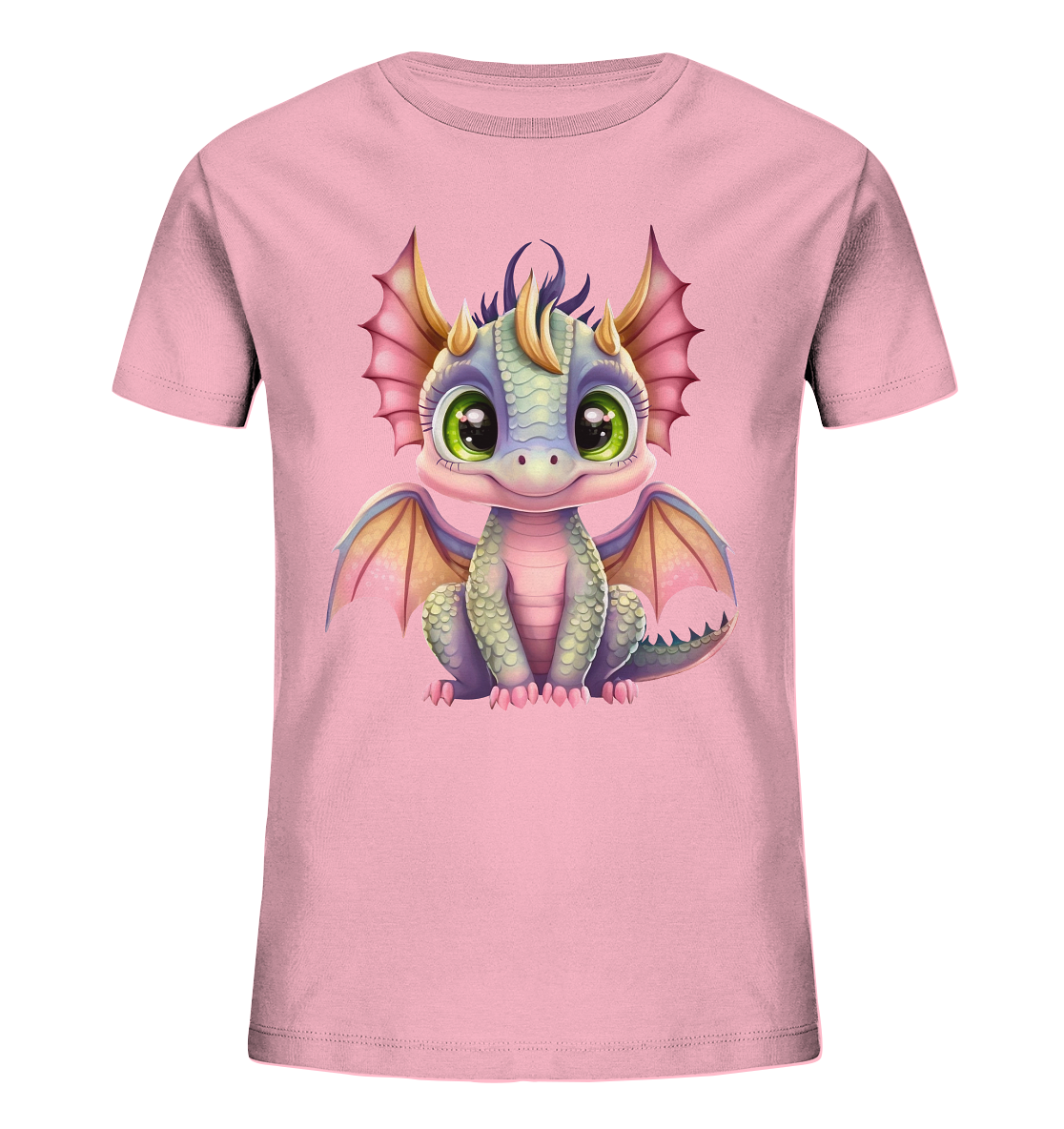 Pink Girly Dragon - Kids Organic Shirt