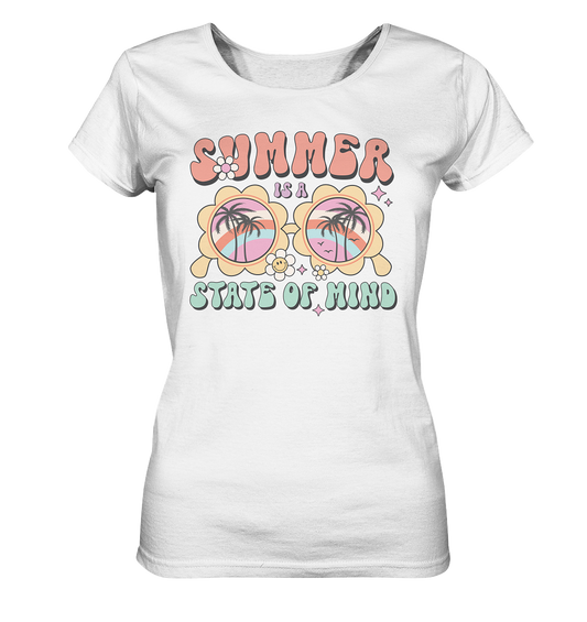 Retro Summer - State of Mind - Ladies Organic Shirt