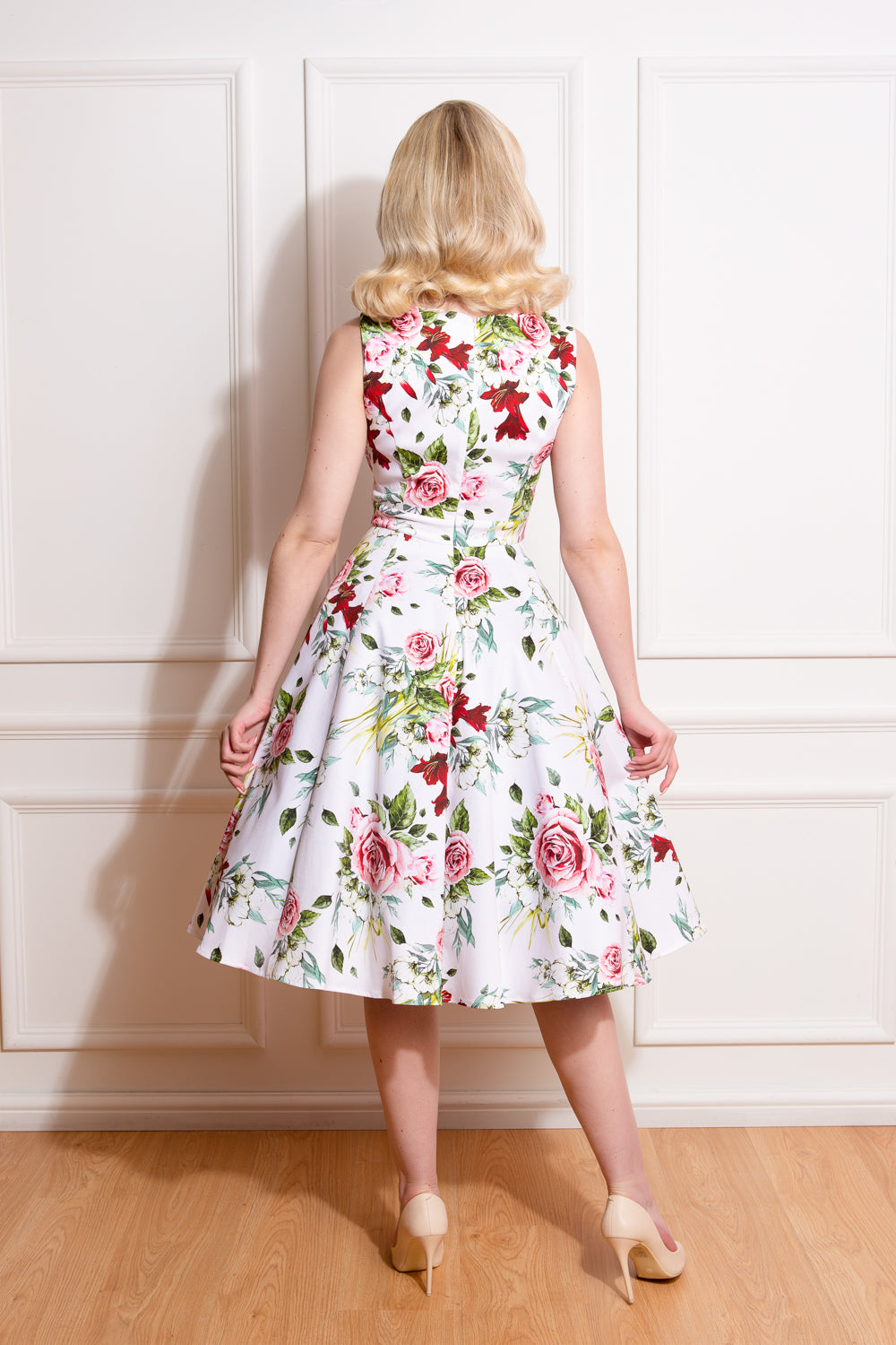 Carole Vintage Roses Dress