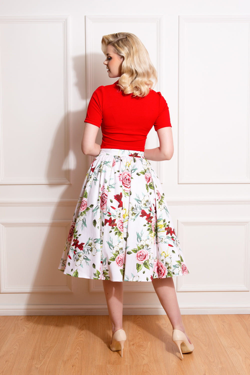 Amanda Vintage Roses Skirt